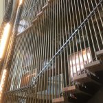 CANARY WARF NOVOTEL straight staircase M-Tech Engineering