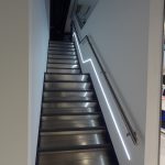 Asics London straight staircase commercial M-tech Engineering
