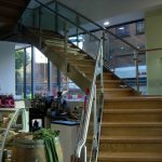 Chandos deli Bristol straight staircase commercial M-tech Engineering