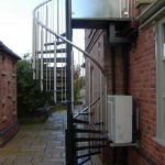 Fire escape spiral staircase M-tech Engineering