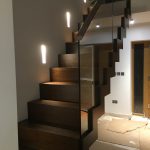 Ladye Bay residential straight stairs M-tech Engineering