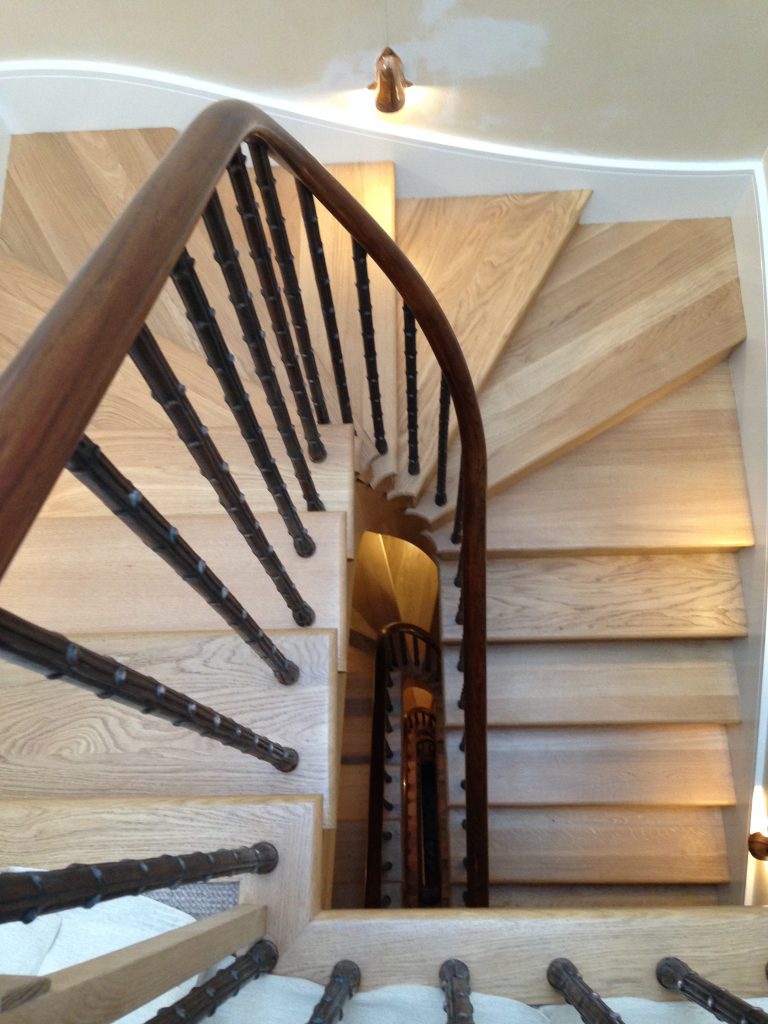 Pembroke gardens residential straight staircase M-tech Engineering traditional staircase