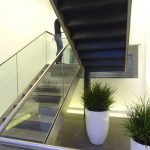Sterling grey wimpoke street commercial straight staircase M-tech Engineering