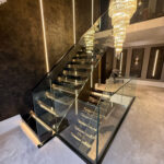 Bespoke staircase designed and built by M-Tech Engineering