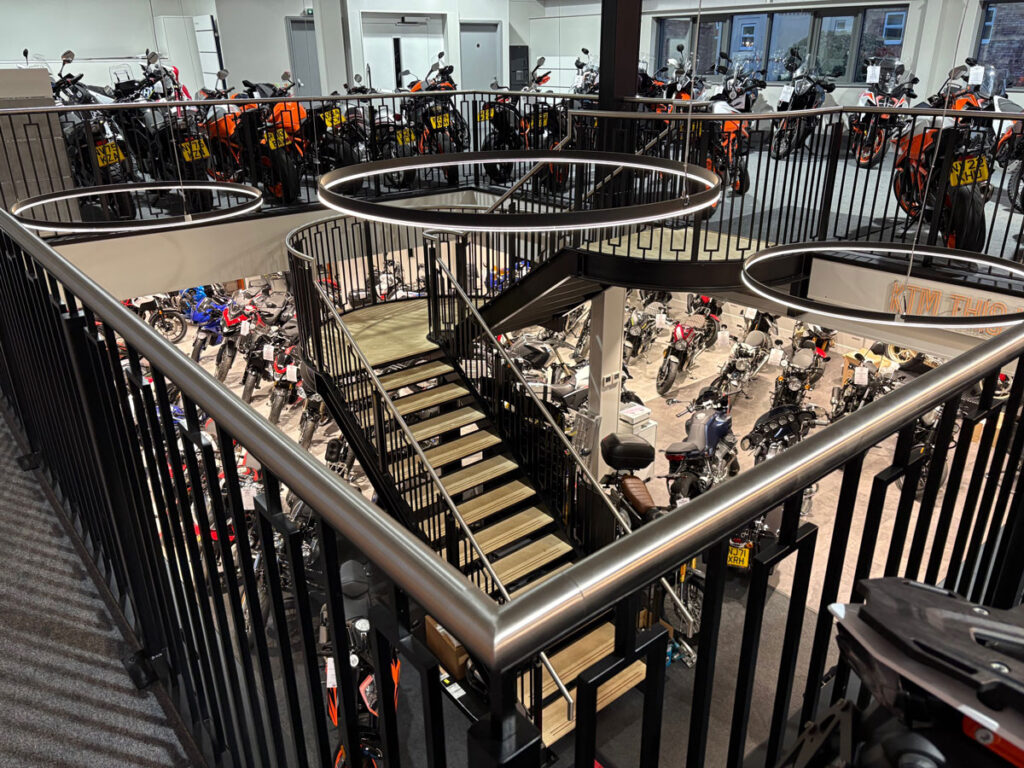 Teasdale Motorcycle - Commercial Staircase by M-Tech Engineering