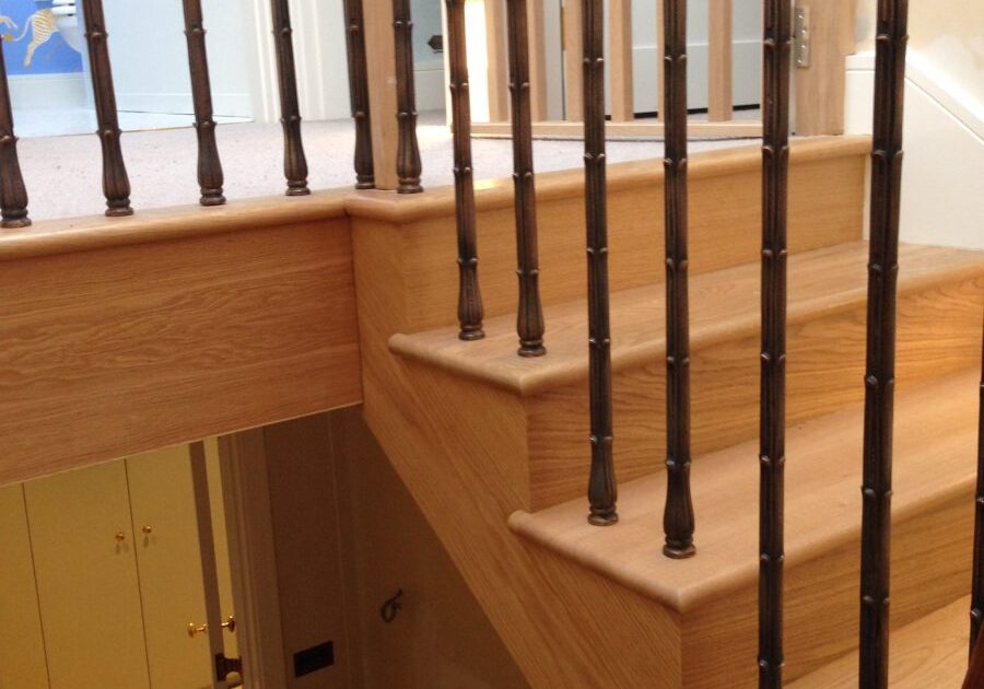 Pembroke gardens residential straight staircase M-tech Engineering